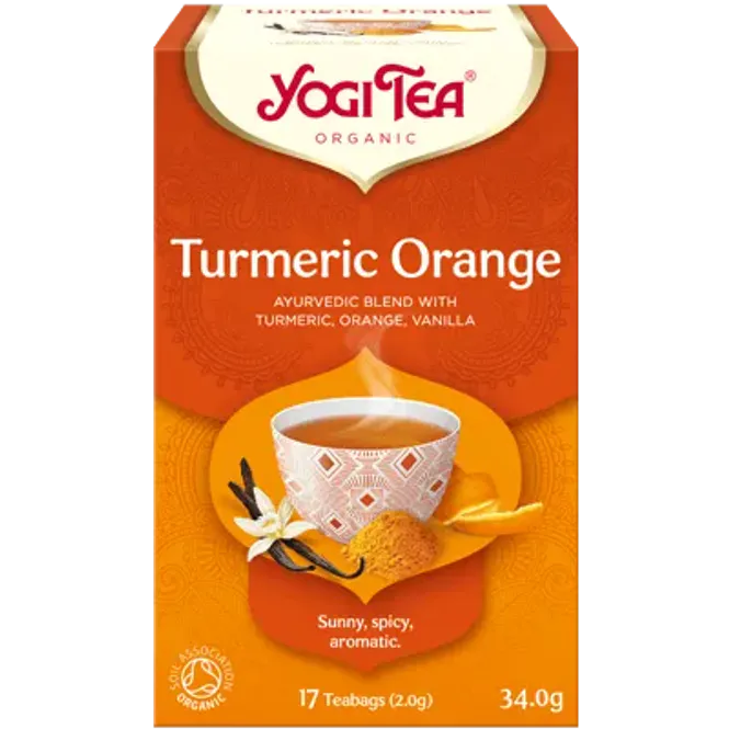 Hovedbilde Yogi Tea turmeric orange 17 poser